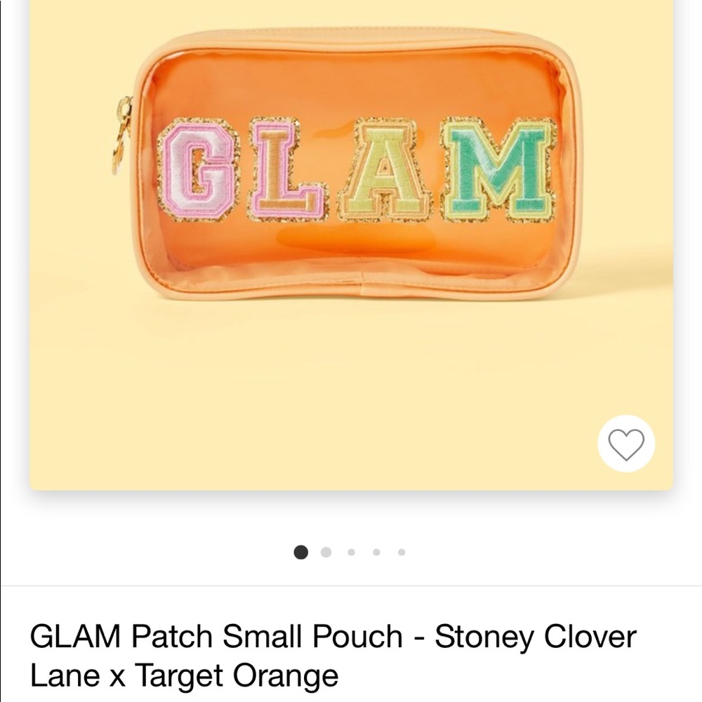 GLAM patch small pouch - stoney clover lane x Target orange